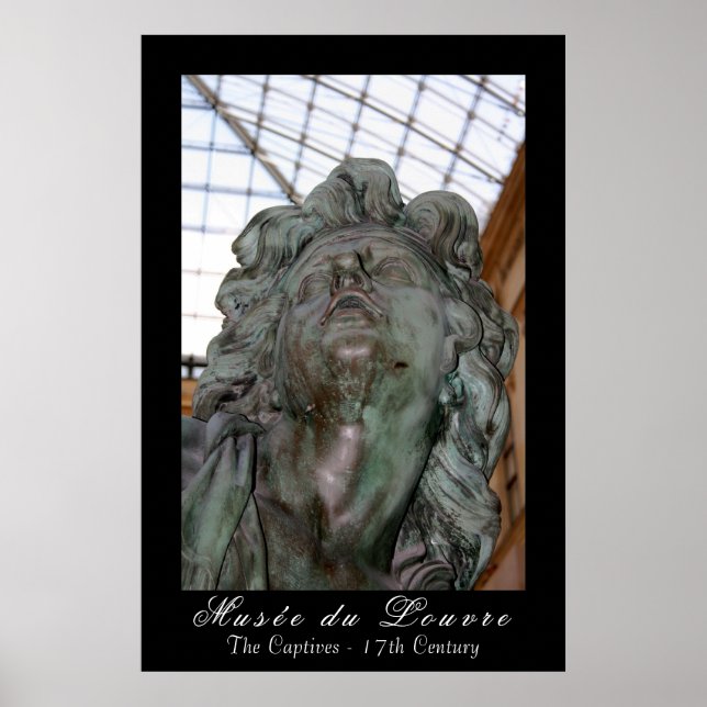 Poster Le musée du Louvre "Les captifs" (Devant)