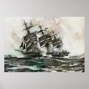 Poster Le Néerlandais de vol