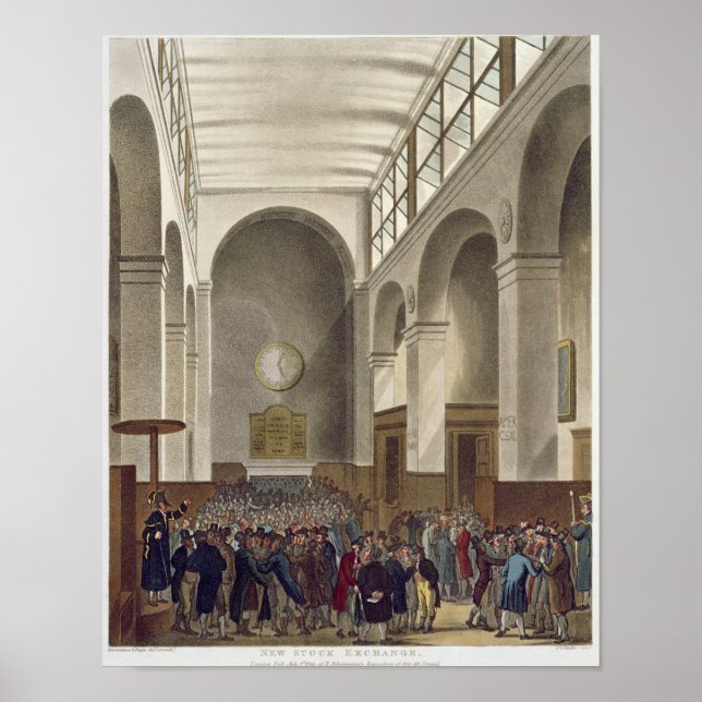 Poster Le New Stock Exchange, Bartholomew Lane (Devant)