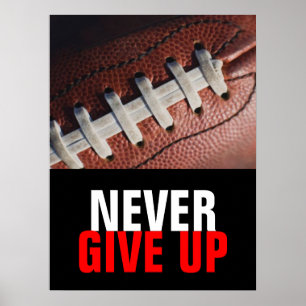 Poster Le noir blanc n'abandonne jamais le football
