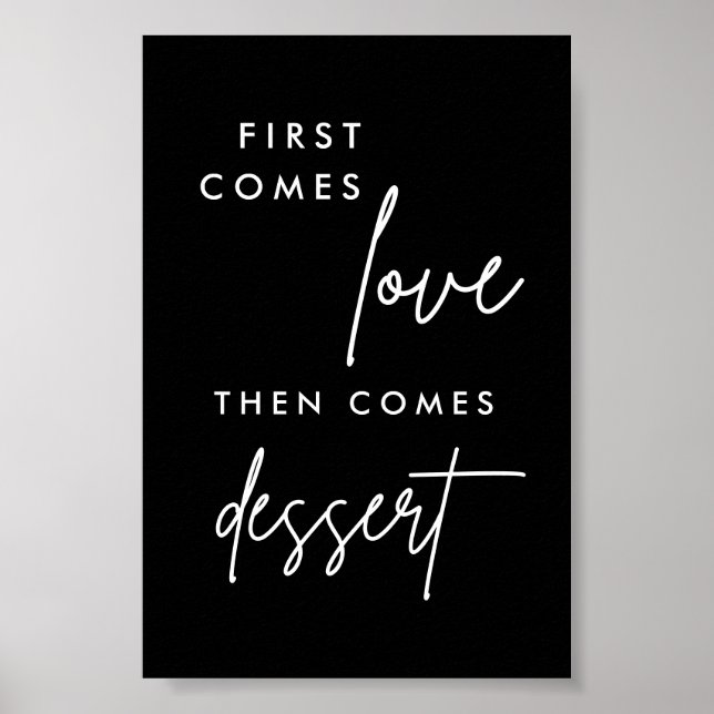 Poster Le Noir D'Abord Vient L'Amour Puis Vient Dessert 4 (Devant)