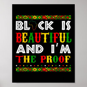 Poster Le noir est beau et je suis la preuve de l'histoir