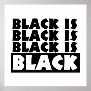 Poster Le noir est noir