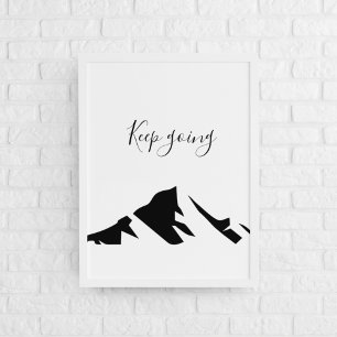 Poster Le Noir moderne devient simple