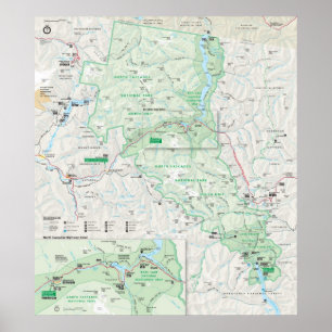 Poster Le nord cascade le parc national