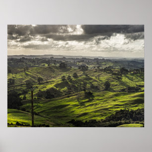 Poster Le Northland pittoresque de la Nouvelle-Zélande, d
