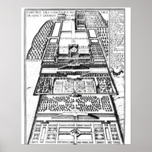 Poster Le nouveau château de Saint-Germain-en-Laye, 1614