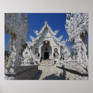 Poster Le nouveau temple tout blanc de Wat Rong Khun à