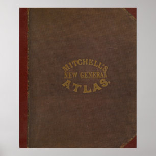Poster Le nouvel atlas général de Mitchell