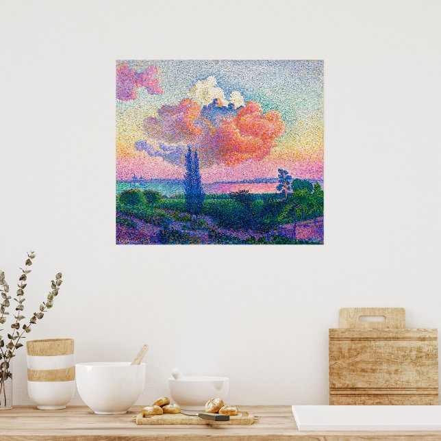 Poster Le nuage rose | Henri Edmond Cross | (Cuisine)