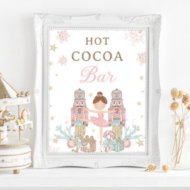 Poster Le Nutcracker Winter Onederland Hot Cocoa Bar (Créateur téléchargé)