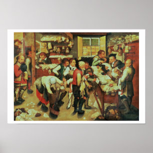 Poster Le paiement des dîmes (huile sur toile)