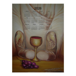 Poster Le Pain de Vie : Calendrier 2026 de la Sainte Euch
