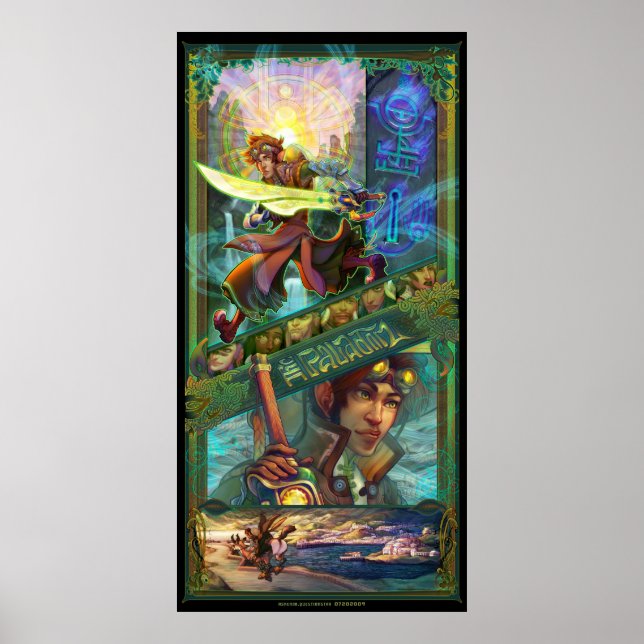 Poster le paladin - 24x48" (Devant)