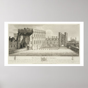 Poster Le palais de Whitehall, d'un dessin dans le