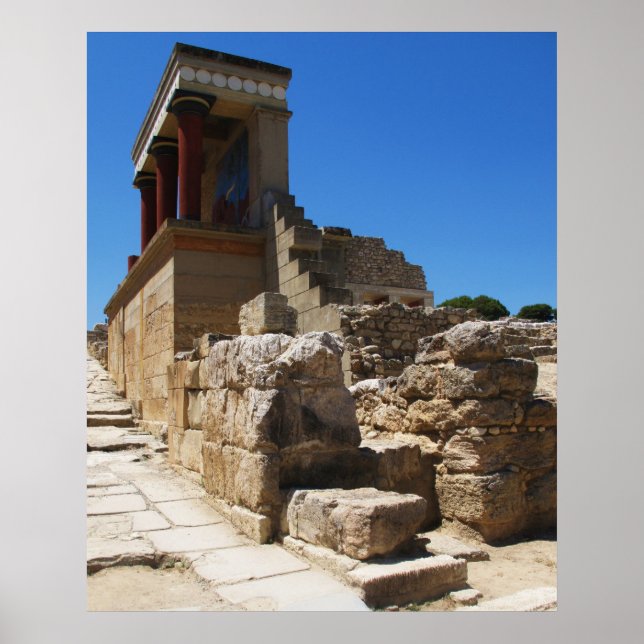 Poster Le palais minoen de Knossos (Devant)