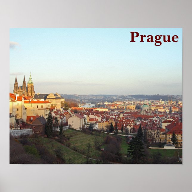 Poster Le panorama de Prague (Devant)