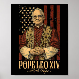 Poster Le pape Leo Xiv Robert Francis Prevost