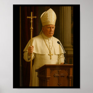 Poster Le Pape Trump Drôle Le Président Trump Se Déclare