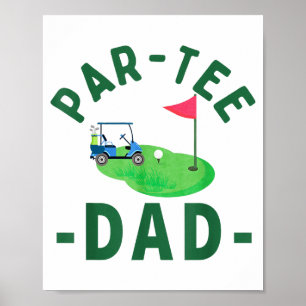 Poster Le Par Tee Papa Trous En Un Golf Parents Assortis