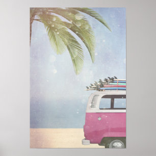 Poster Le paradis des surfers