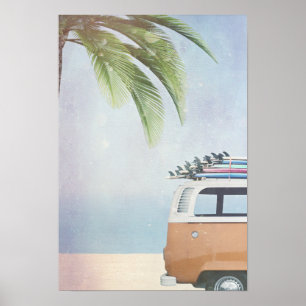 Poster Le paradis des surfers
