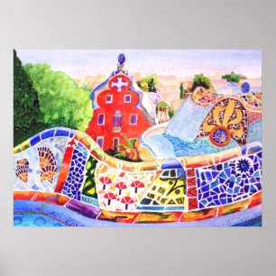 Poster Le Parc de Gaudi.