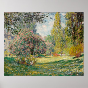 Poster Le Parc Monceau (1876) par Claude Monet