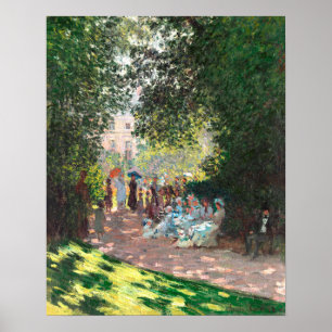Poster Le Parc Monceau (1878) par Claude Monet