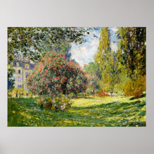 Poster Le Parc Monceau de Claude Monet