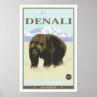 Poster Le Parc national de Denali