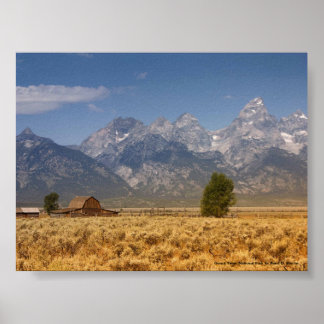 Poster Le Parc national de Grand Teton