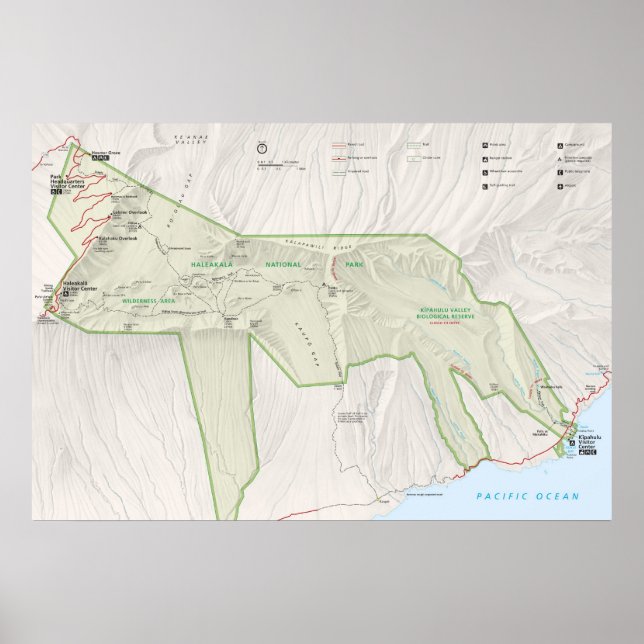 Poster Le Parc national de Haleakala (Devant)