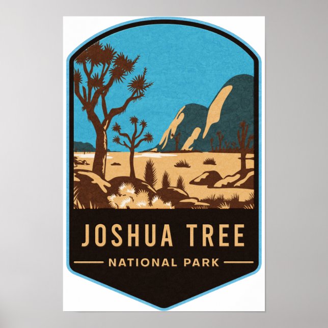 Poster Le Parc national de Joshua Tree (Devant)