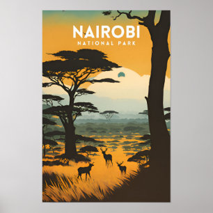 Poster Le Parc national de Nairobi