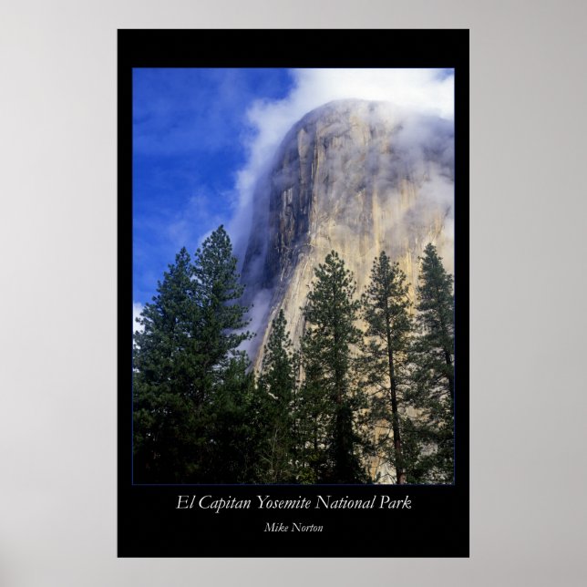 Poster Le Parc national d'El Capitan Yosemite (Devant)