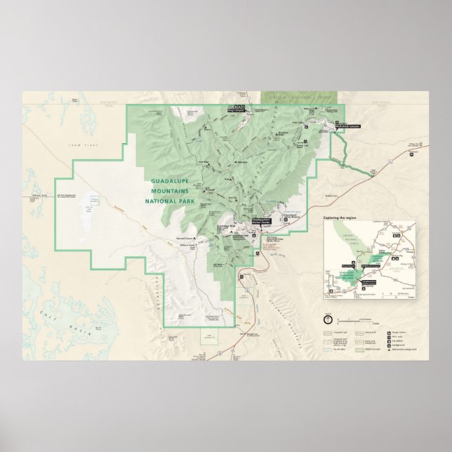 Poster Le Parc national des Monts Guadalupe (Devant)