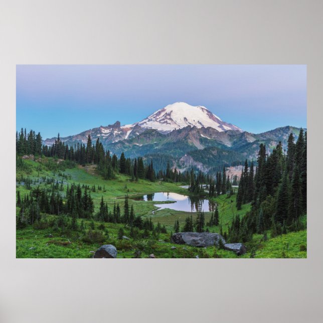 Poster Le Parc national du Mont Rainier (Devant)