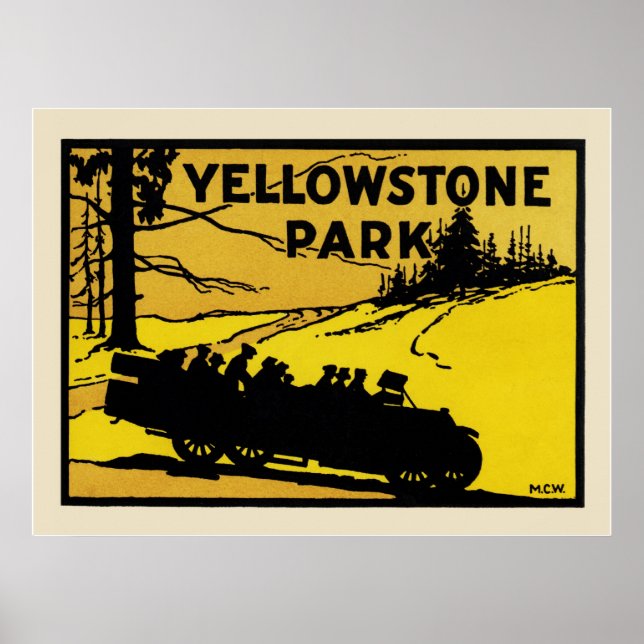 Poster Le parc Yellowstone (Devant)