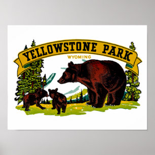 Poster Le parc Yellowstone