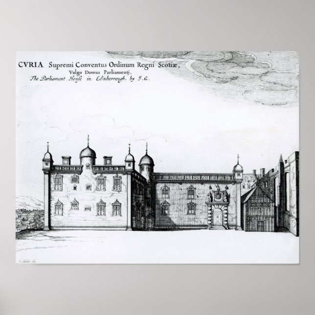 Poster Le Parlement d'Édimbourg (Devant)