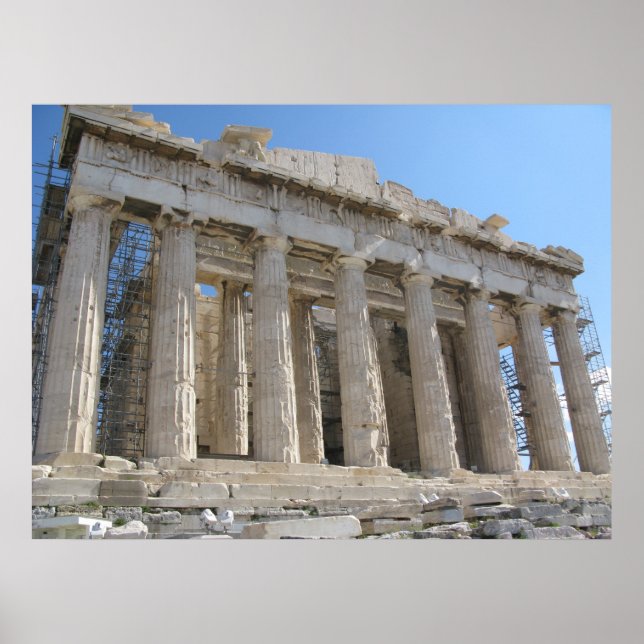 Poster Le Parthénon - Ve siècle av. (Devant)