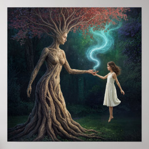 Poster « Le passage boisé d'Eirene » – Une réalité surréa