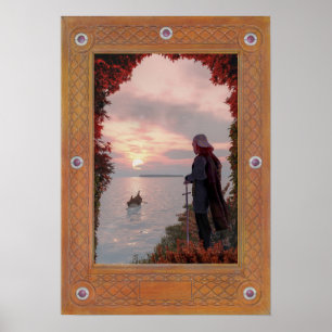 Poster Le passage d'Arthur à Lundy, île d'Avalon