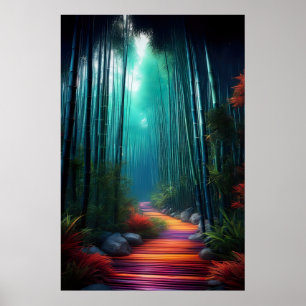 Poster Le passage du bambou, voie du bois Brown