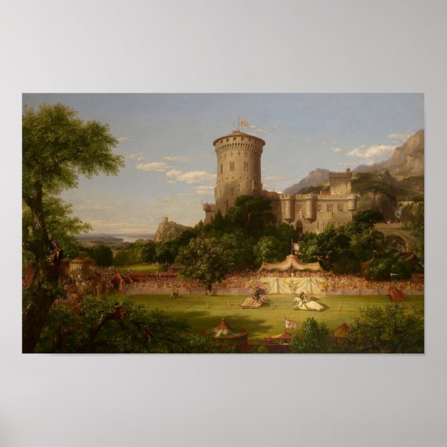 Poster Le passé (1838) — Thomas Cole (Devant)