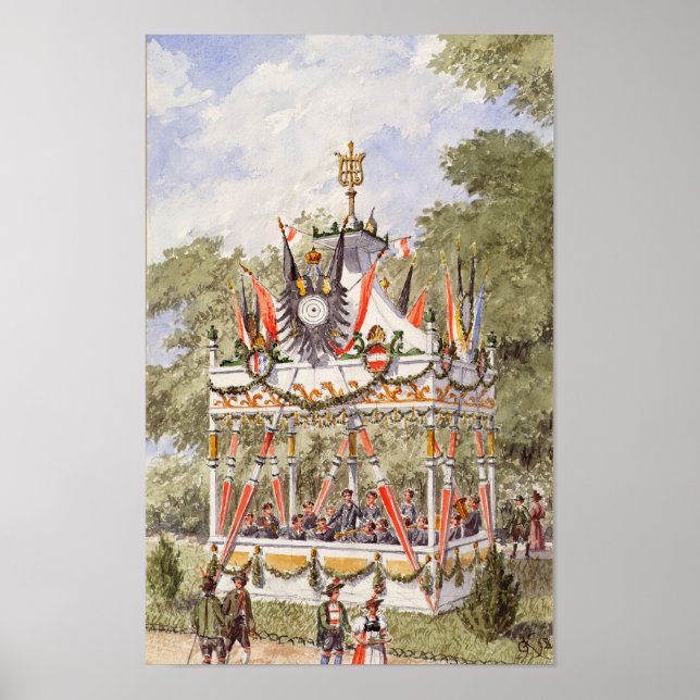Poster Le Pavillon de musique du Festival de tir de Vienn (Devant)
