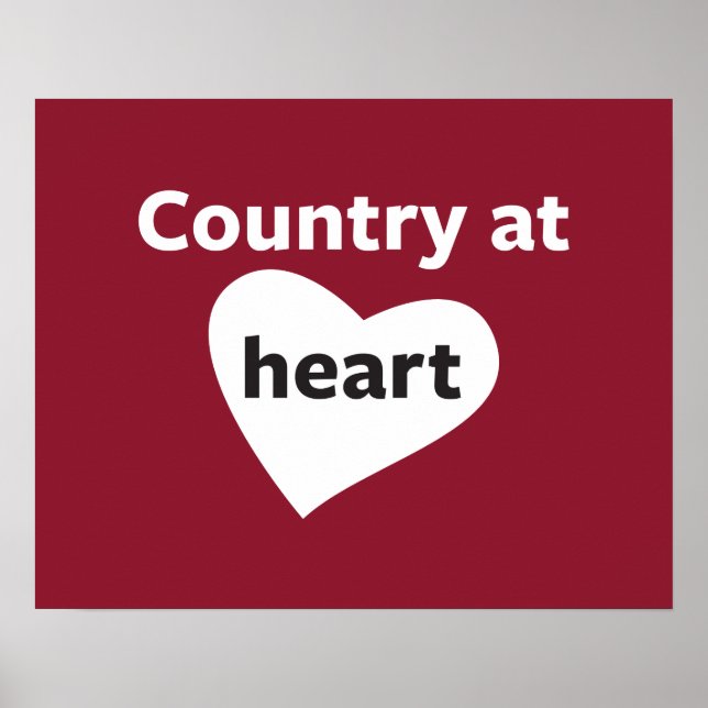 Poster Le pays au coeur (Devant)
