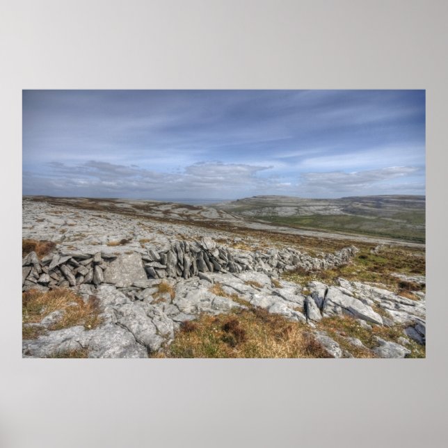 Poster Le paysage de Burren (Devant)