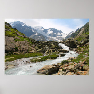 Poster Le paysage de la rivière des Montagnes